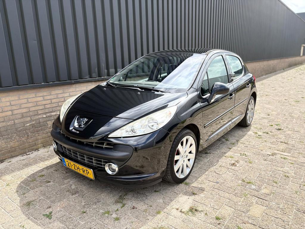 PEUGEOT 207 1.6-16V T Féline AIRCO LEDER PANORAMA SPORT TUR, Voorwielaandrijving, Gebruikt, Zwart, 4 cilinders