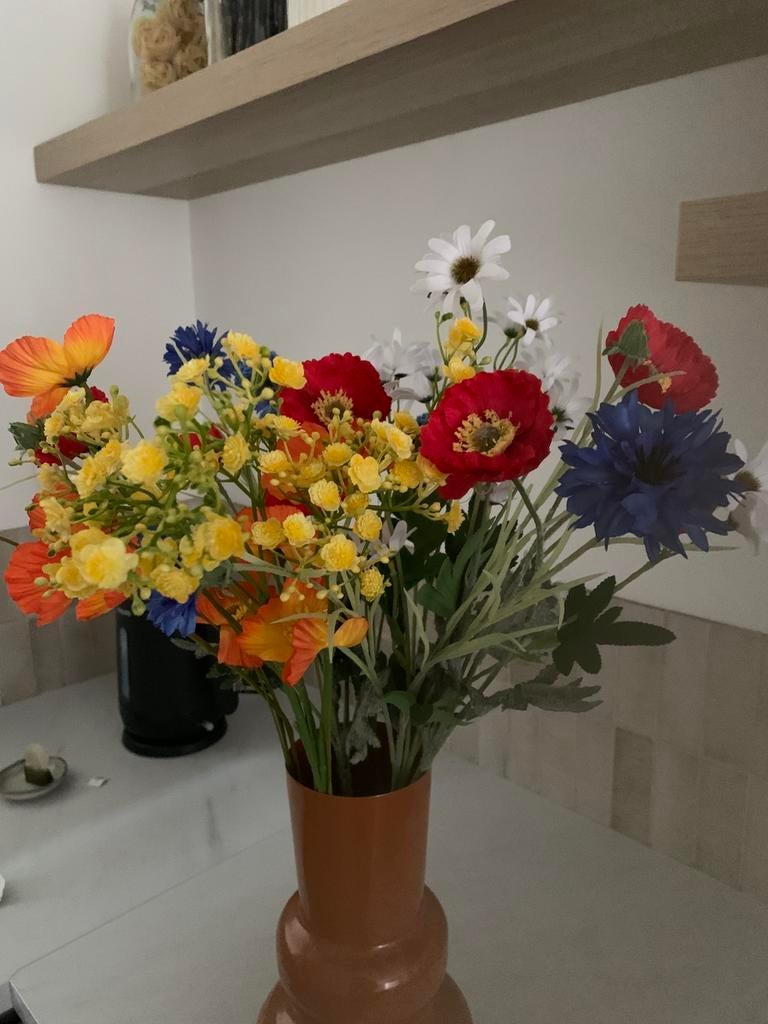 Veldboeket kunst, Ophalen of Verzenden, Zo goed als nieuw, Overige kleuren, Overige materialen