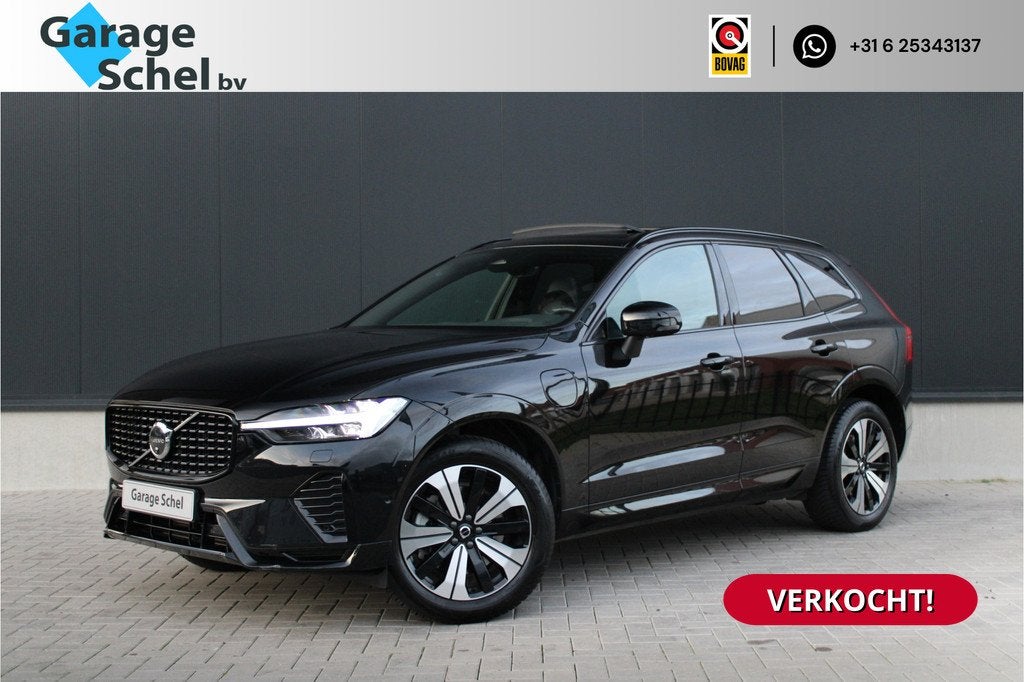 Volvo XC60 2.0 T6 Plug-in hybrid AWD Plus Dark - ACC - 360 C, Automaat, Gebruikt, 1969 cc, Zwart
