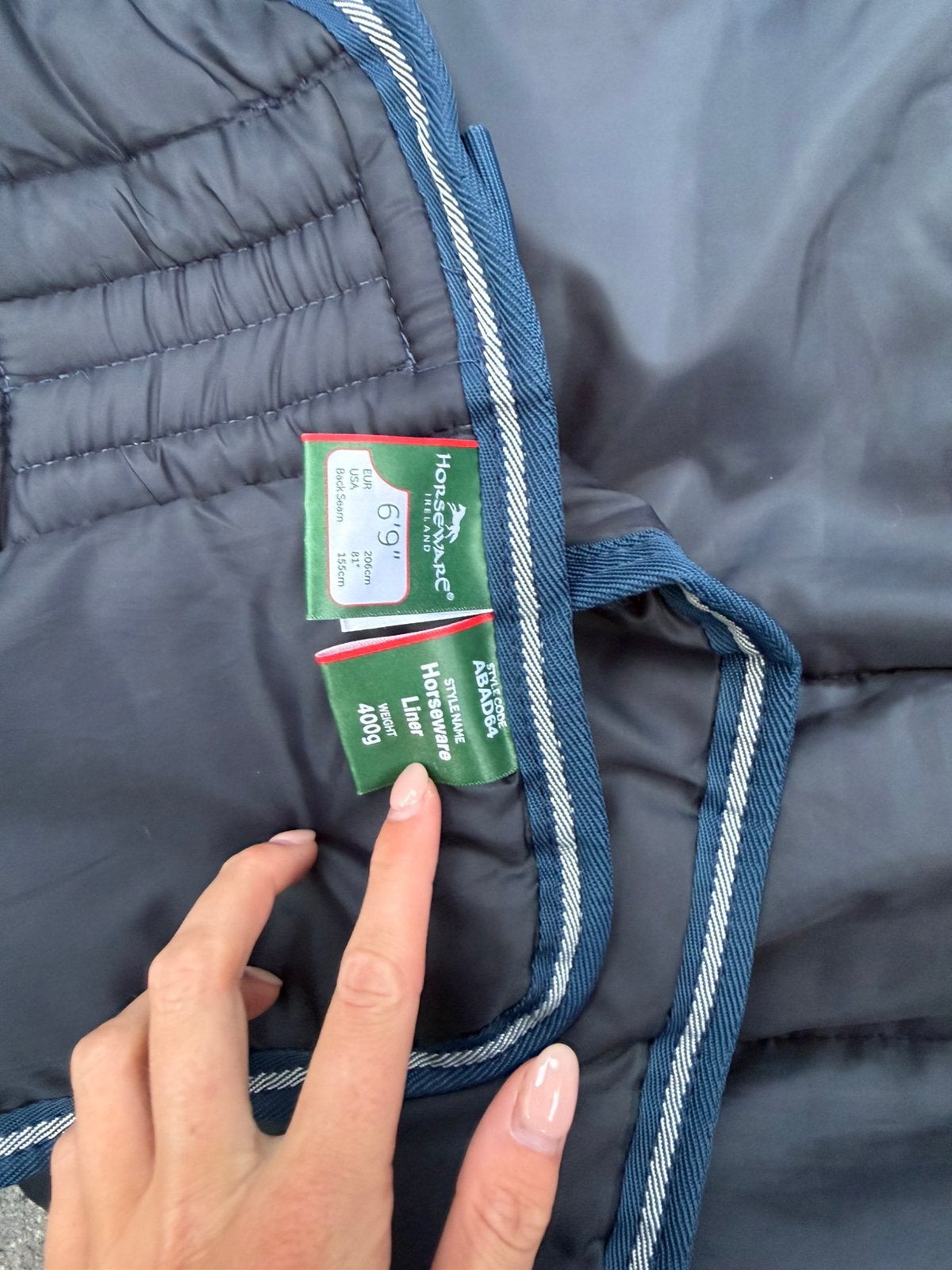 Nieuw! Horseware liner 400 gram 6,9, Dieren en Toebehoren, Paarden en Pony's | Dekens en Dekjes, Ophalen of Verzenden, Nieuw, Onderdeken/liner