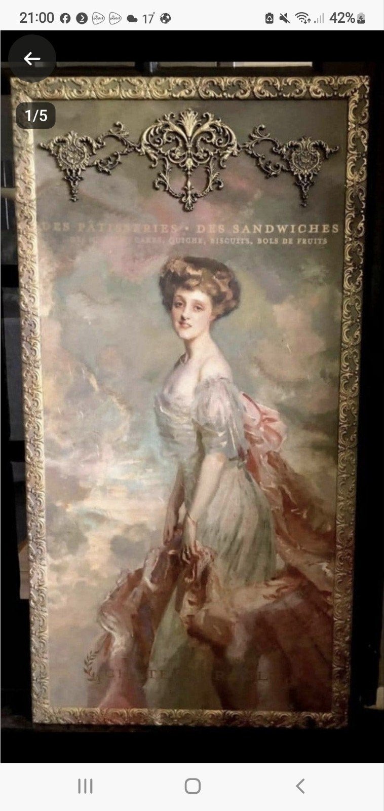 Prachtige Brocante Lijst met victoriaanse Dame

Voorzien van, Ophalen of Verzenden