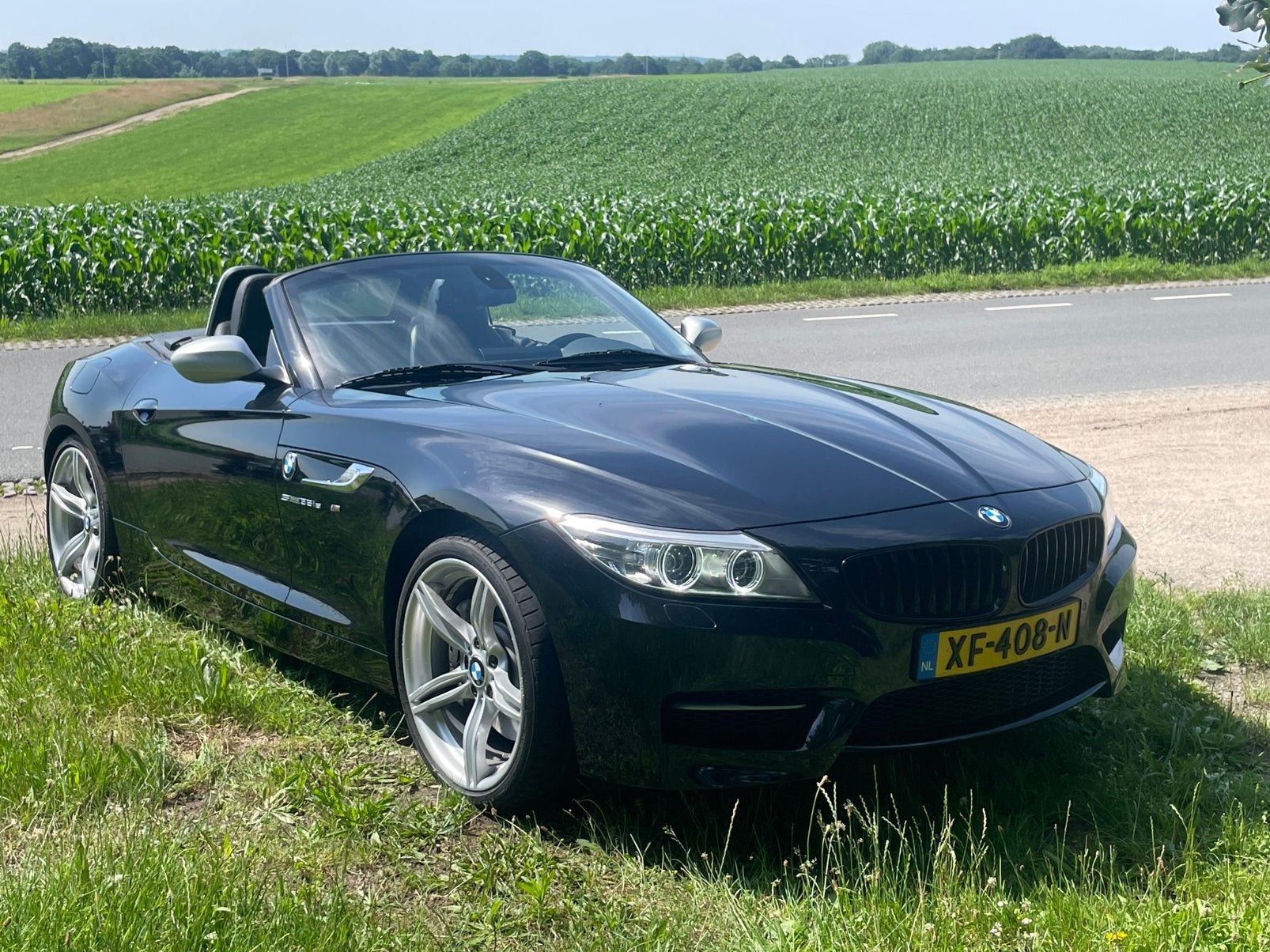 BMW Z4 35iS 340PK M-Sport 2014 Facelift Dealer onderhouden, Auto's, BMW, Automaat, Achterwielaandrijving, Zwart, Cabriolet