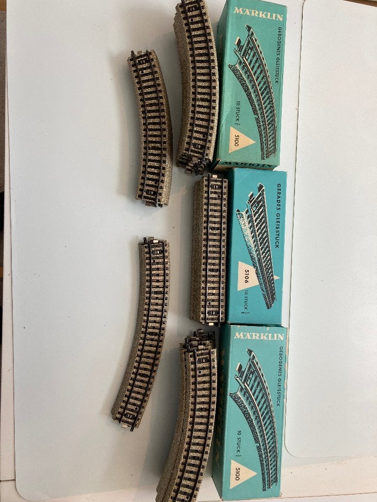 M rails  Marklin HO  rechte en bochten, Hobby en Vrije tijd, Wisselstroom, Gebruikt, Rails, Ophalen of Verzenden