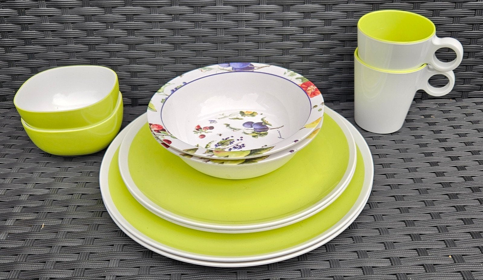 Mepal Mix & Match Wave en Flow 2-persoons campingservies, Ophalen of Verzenden, Zo goed als nieuw