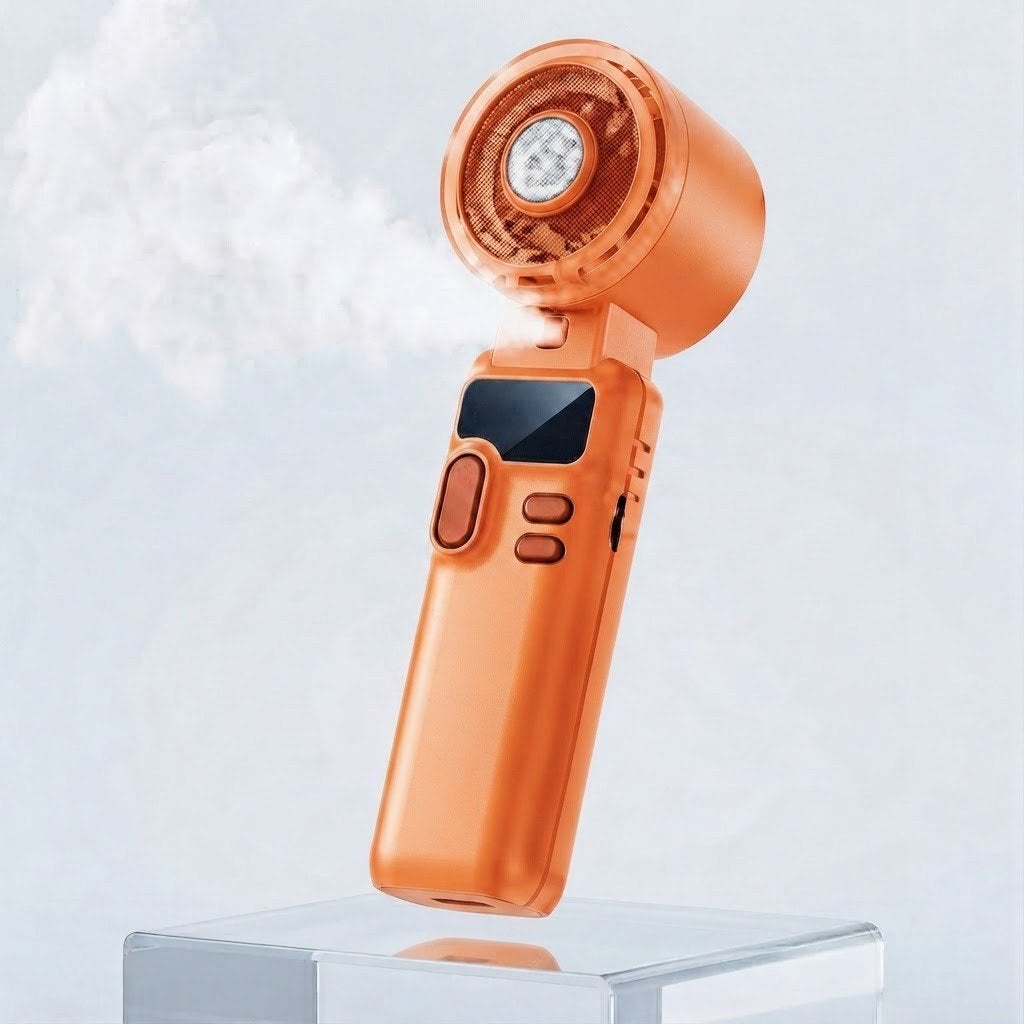 Draagbare Handventilator met Waternevel en LED-display, Ophalen of Verzenden, Nieuw, Overige