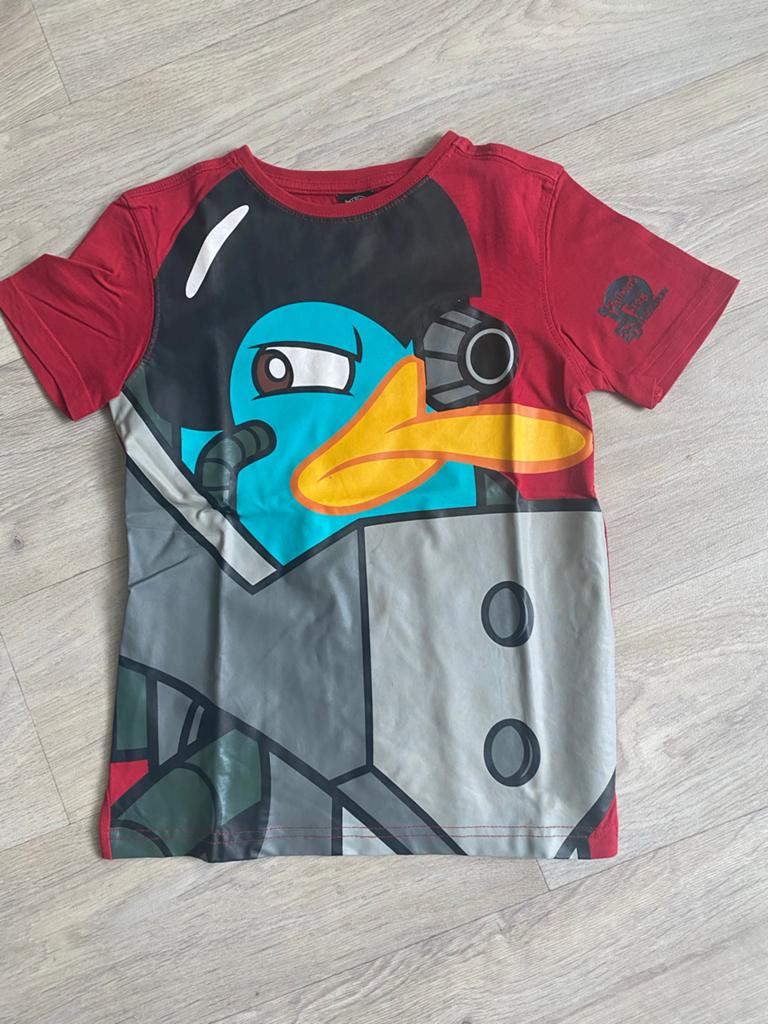 Phineas en Ferb T-shirt maat 122/128, Ophalen of Verzenden, Gebruikt, Jongen, Shirt of Longsleeve