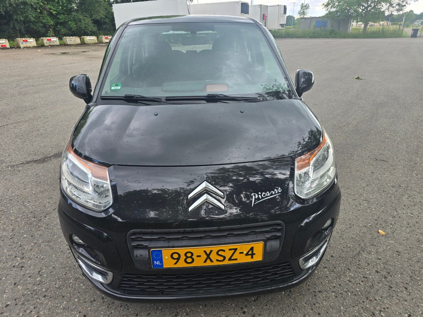 Citroën C3 Picasso 1.4 VTI 70KW 2011 Zwart airco, Auto's, Voorwielaandrijving, Stof, Parkeersensor, Zwart