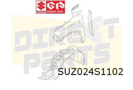 Suzuki Vitara (3/15-) voorscherm Rechts Origineel! 5761154P1, Auto-onderdelen, -, Verzenden, -, Nieuw