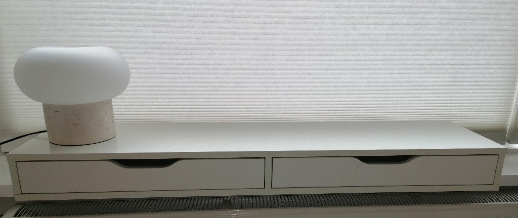 EKBY ALEX Plank met lades, wit  van IKEA, 119x29 cm, Ophalen, Gebruikt