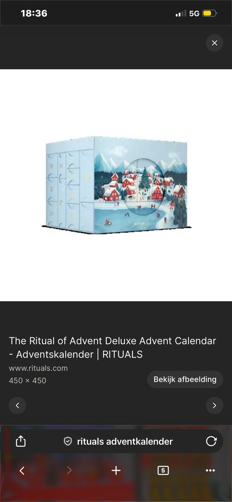 Rituals adventkalender LEEG, Diversen, Kerst, Ophalen, Gebruikt