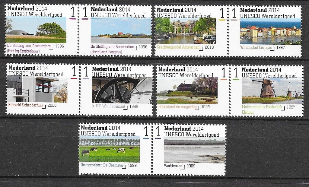 Nvph 3209-18 postfris cw 20,00 uit prestigeboekje, Postzegels en Munten, Postzegels | Nederland, Ophalen of Verzenden