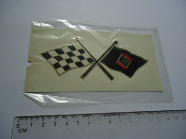 sticker oud NSU Audi vlag auto Union vw volkswagen auto car, Ophalen of Verzenden, Zo goed als nieuw, Bedrijf of Vereniging