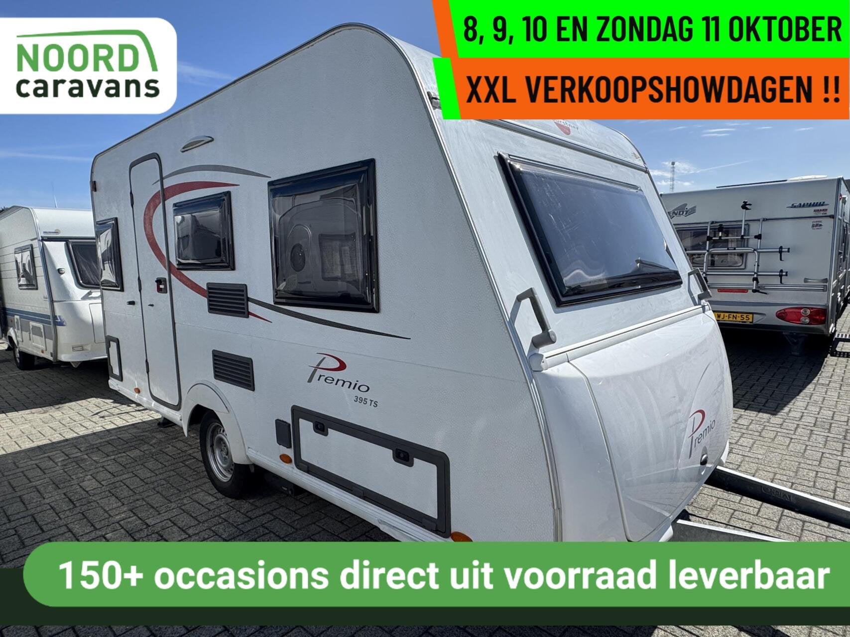 Buerstner PREMIO-XXL VERKOOPSHOW 8,9,10 & 11 OKT.10-17 UUR, Caravans en Kamperen, Mover, Bedrijf, Treinzit, 750 - 1000 kg