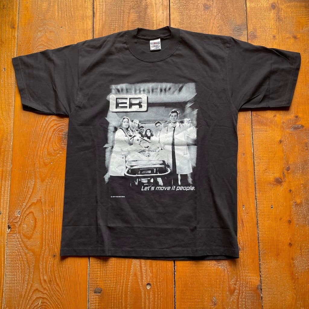 ER TV-serie T-shirt – Jerzees 363 – Maat M – Deadstock A-332, Jerzees, Zwart, Onbekend, Nieuw