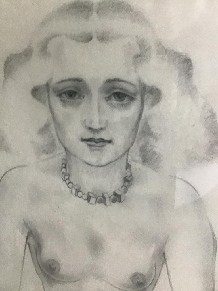 Potloodtekening door Huub de Ru - mooi ingelijst, Antiek en Kunst, Ophalen of Verzenden
