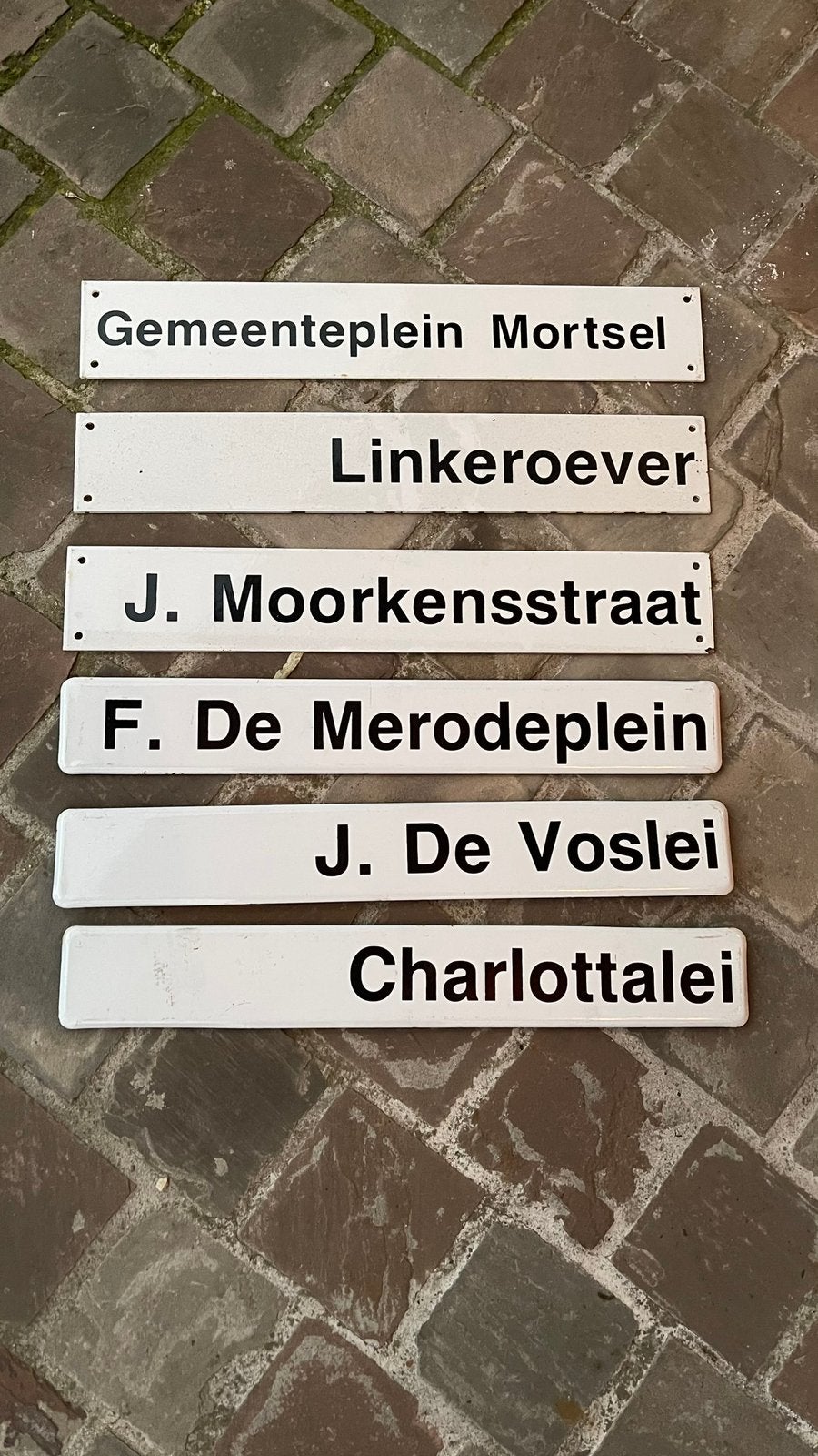 Emaille bordjes Antwerpen., Ophalen of Verzenden, Zo goed als nieuw