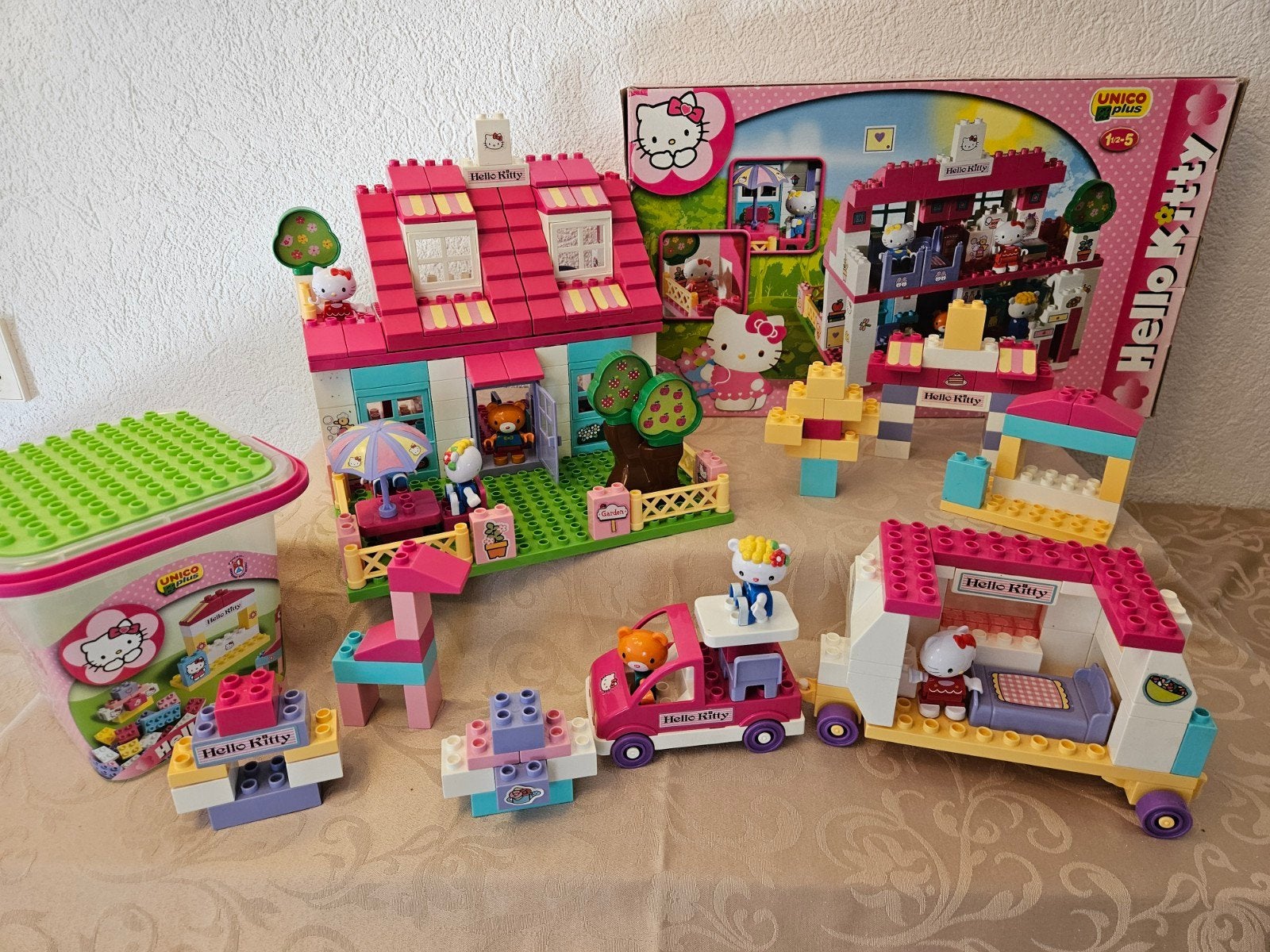 Grote Hello Kitty Unico Plus Speelset (Duplo compatibel), Ophalen of Verzenden, Zo goed als nieuw, Overige merken
