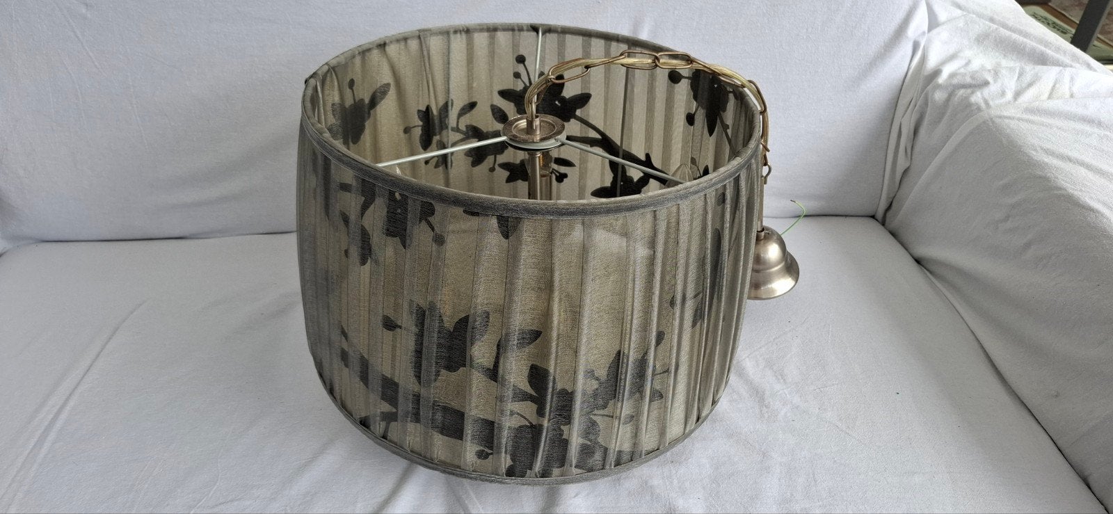 zilver kleur hanglamp, Ophalen