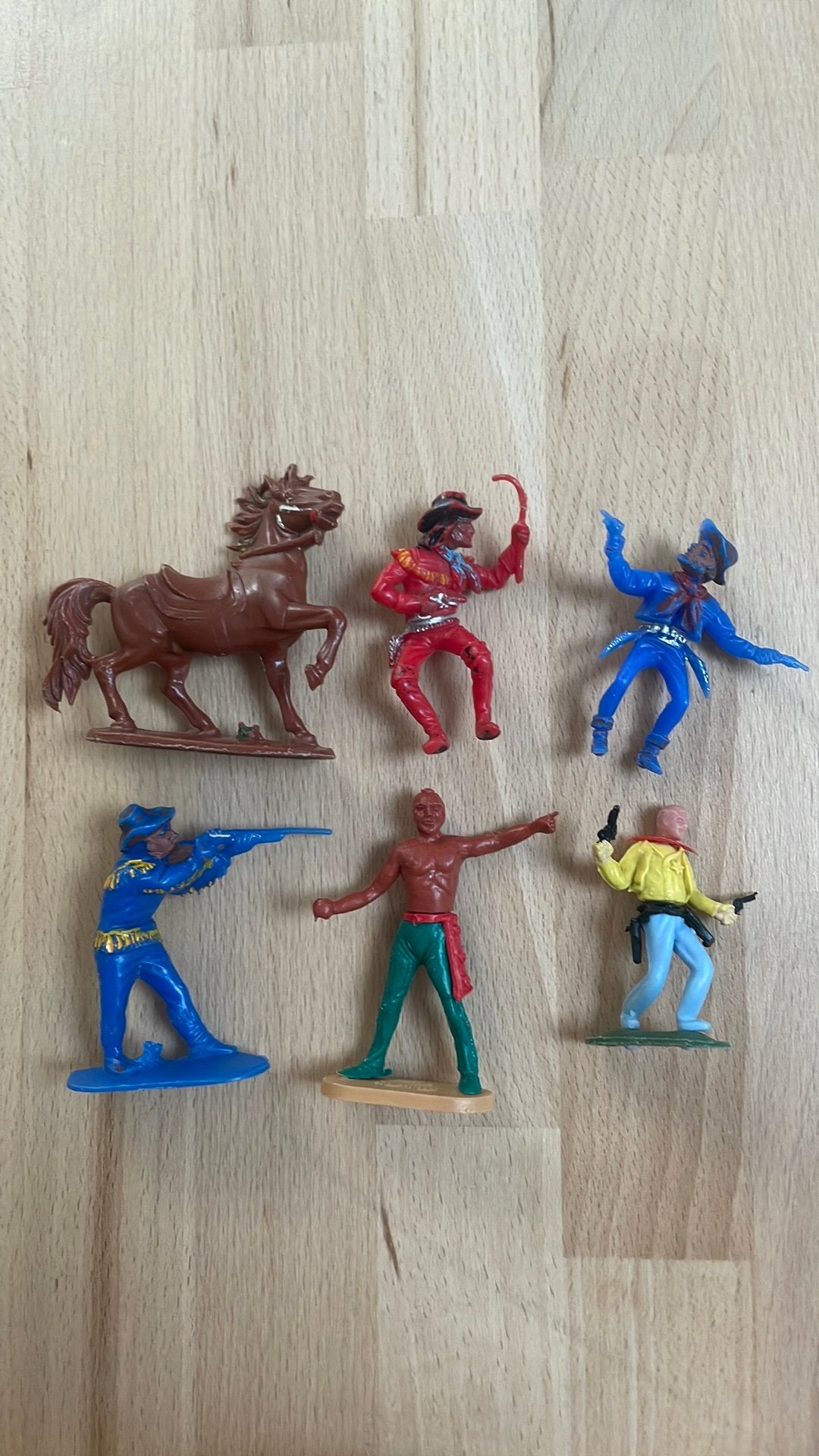 Vintage cowboys en indiaan, Verzamelen, Poppetjes en Figuurtjes, Ophalen of Verzenden, Zo goed als nieuw