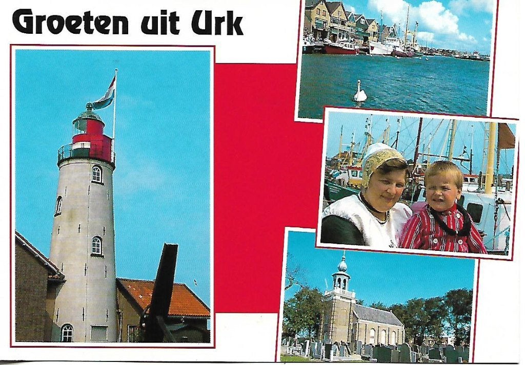 Urk- -4-luik., Verzenden, 1980 tot heden, Gelopen, Flevoland