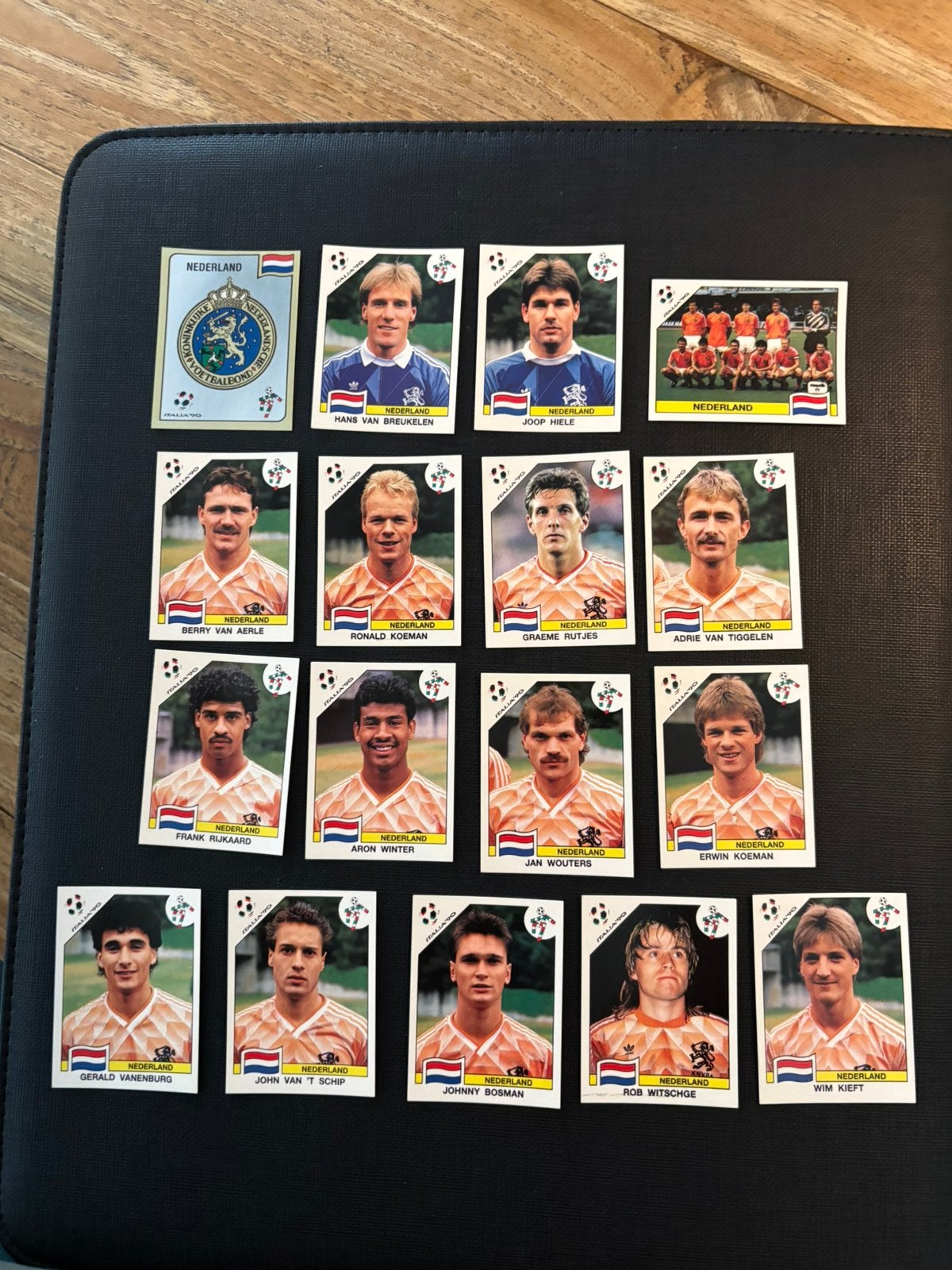 Panini WK 90 Italië.  Nederland 17 stickers, Verzenden, Zo goed als nieuw, Meerdere stickers