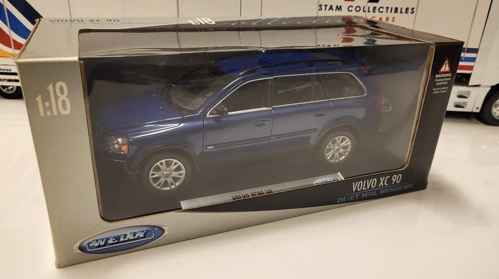 Welly Volvo XC90 Blue Metallic, Auto, Ophalen of Verzenden, Zo goed als nieuw, Welly