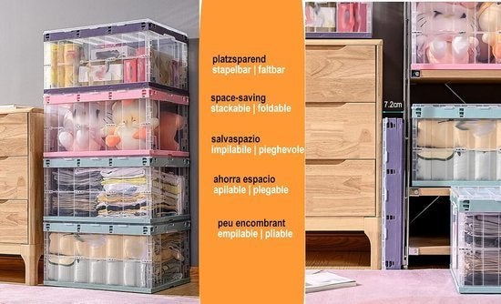 Opvouwbare Opbergdozen – Stapelboxen – Organizer – Vouwdozen, Corvance B.V., Verzenden, Nieuw, Corvancebol@gmail.com