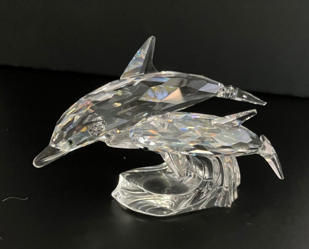 Swarovski Jaaritems 1990-1991-1992 Dolfijnen, Robben, Walvis, Ophalen of Verzenden, Zo goed als nieuw, Figuurtje