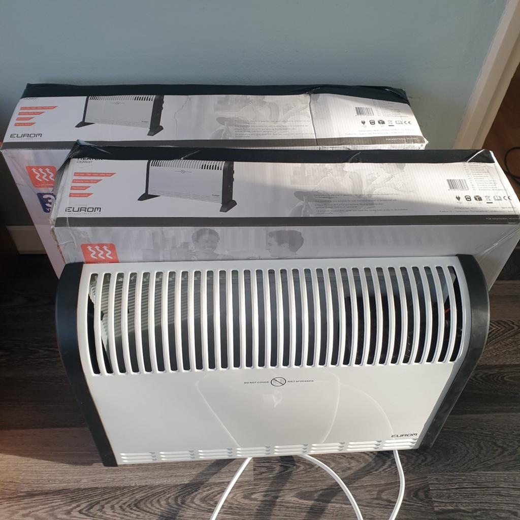 3 Convectorkachels - elektrische kachels, 2000W, 30 tot 80 cm, Gebruikt, Kachel, Ophalen of Verzenden