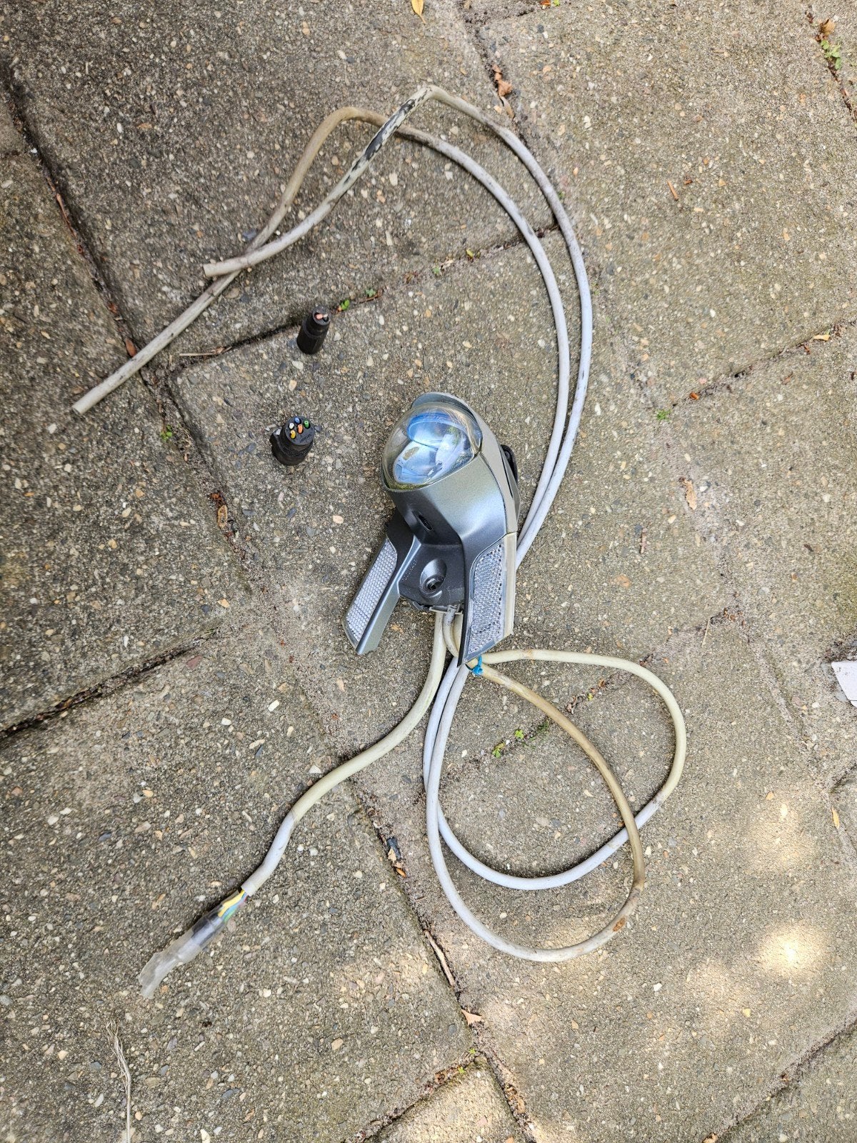 Gazelle Innergy Oranje Koplamp met bekabeling, Ophalen of Verzenden, Gebruikt, Overig, Voorlicht