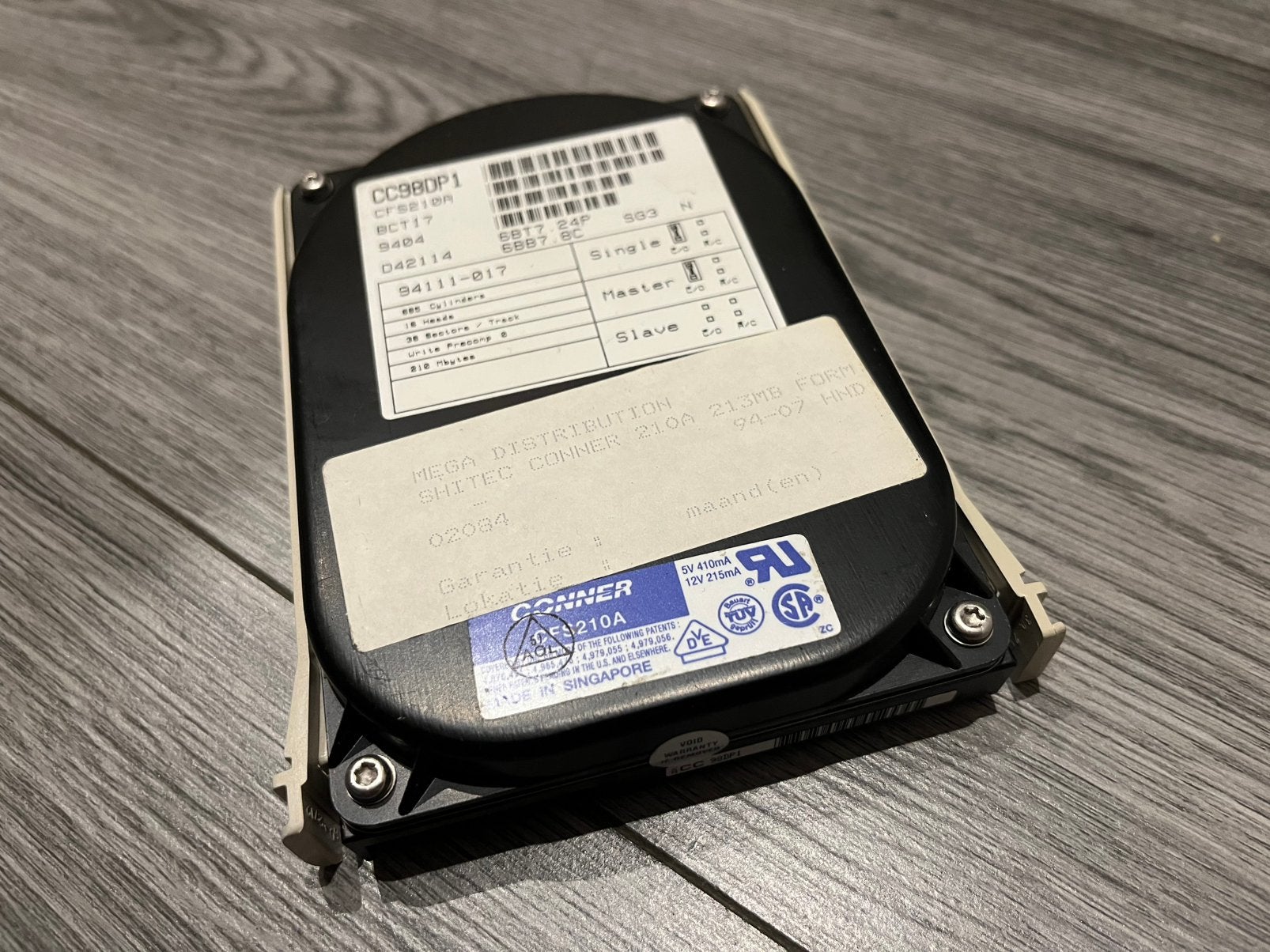 Vintage Conner Harddisk 213 mb IDE, Computers en Software, Intern, Gebruikt, HDD, Desktop