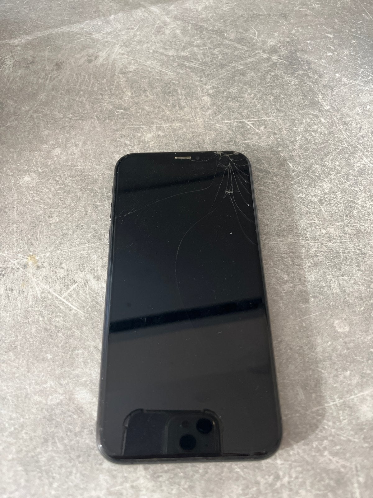 Oude iPhone X - Scherm gebarsten, Ophalen of Verzenden, Gebruikt, Zwart, IPhone X