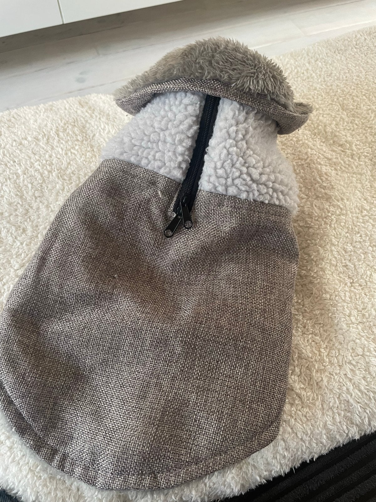 Teddy hondenvestje donkerbruin/lichtbruin – Maat S, Ophalen of Verzenden, Zo goed als nieuw