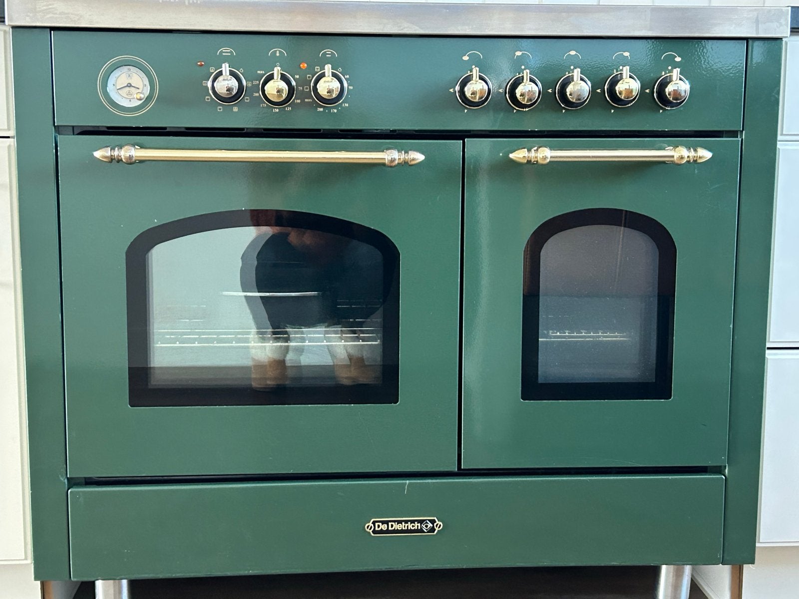 De Dietrich Fornuis met Gasfornuis en Dubbele Oven, Ophalen, 60 cm of meer, Zo goed als nieuw, Gas