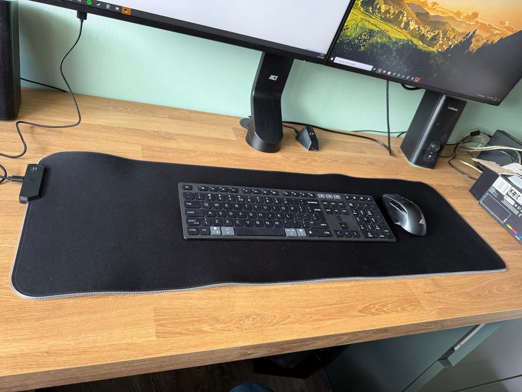 XXL Battletron muismat met LED-verlichting (90x30cm), Computers en Software, Muismatten, Ophalen of Verzenden, Gaming muismat