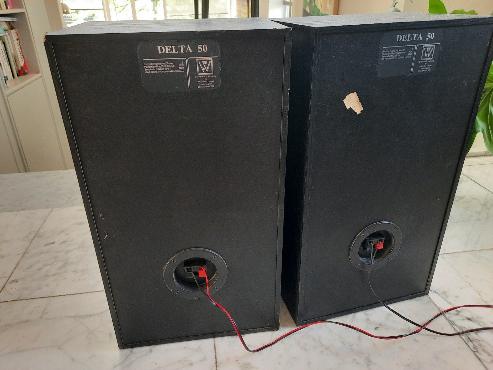 Wharfedale Delta 50 speakers - 75W, 87 dB, perfect werkend, Ophalen, Stereo speakers, Gebruikt, Wharfedale