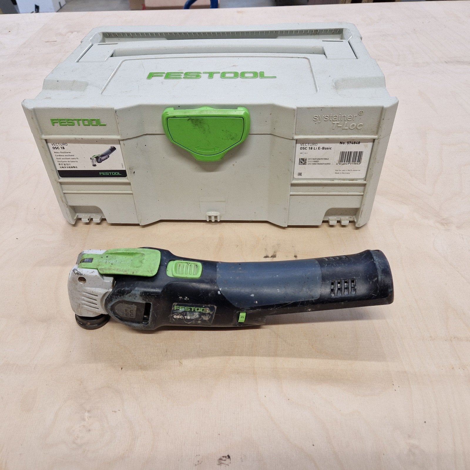 Festool OSC 18 Li-Basic Multitool met Systainer, Ophalen, Gebruikt