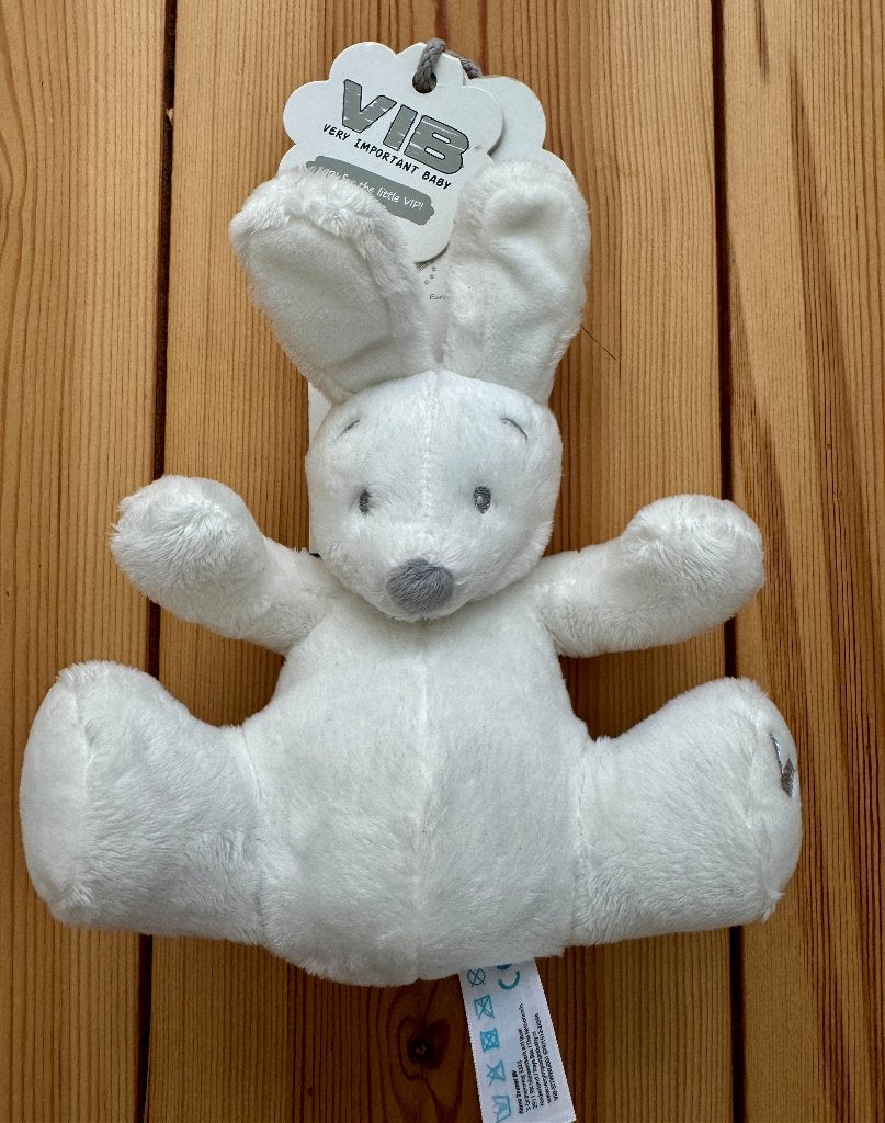 VIB Baby Knuffel Konijn - Wit - Nieuw, Kinderen en Baby's, Speelgoed | Knuffels en Pluche, Ophalen of Verzenden, Nieuw, Konijn