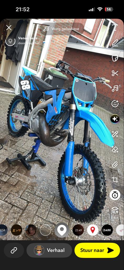 Crossmotor - TM 250cc 2takt, Fietsen en Brommers, Brommers | Crossbrommers, Zo goed als nieuw, Overige merken, Ophalen