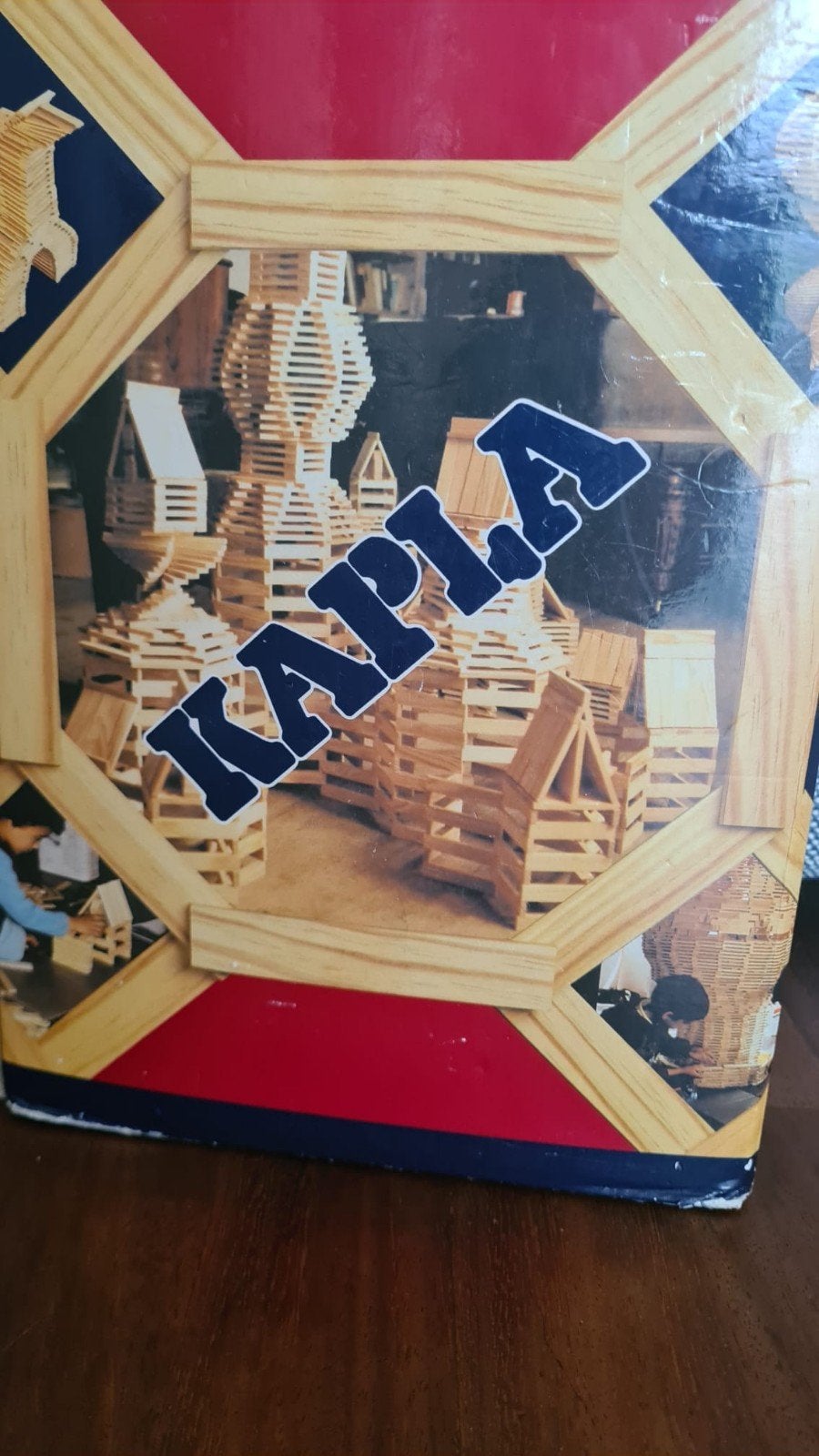Gekleurde en blanco Kapla blokjes, Ophalen, Gebruikt