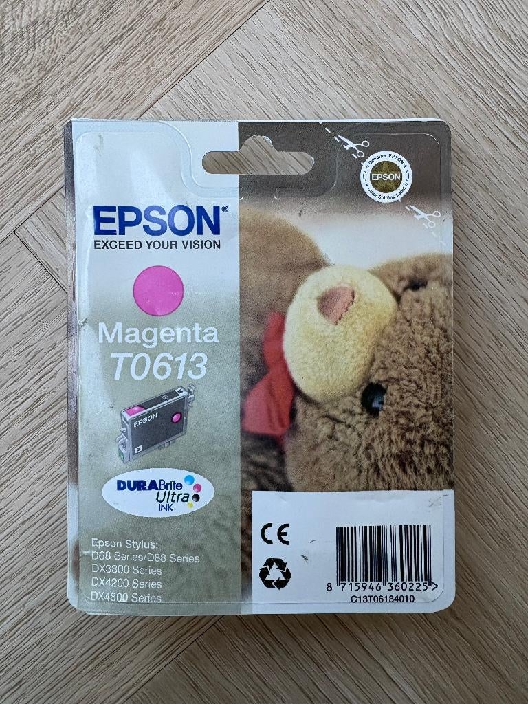Nieuwe originele Epson T0613 inktcartridge magenta, Ophalen of Verzenden, Nieuw, Cartridge, Epson