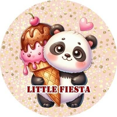 L722 ouwel panda beertje 20x4,7cm eetbare cupcake rondjes, Ophalen of Verzenden, Nieuw, Cupcakes, Versiering