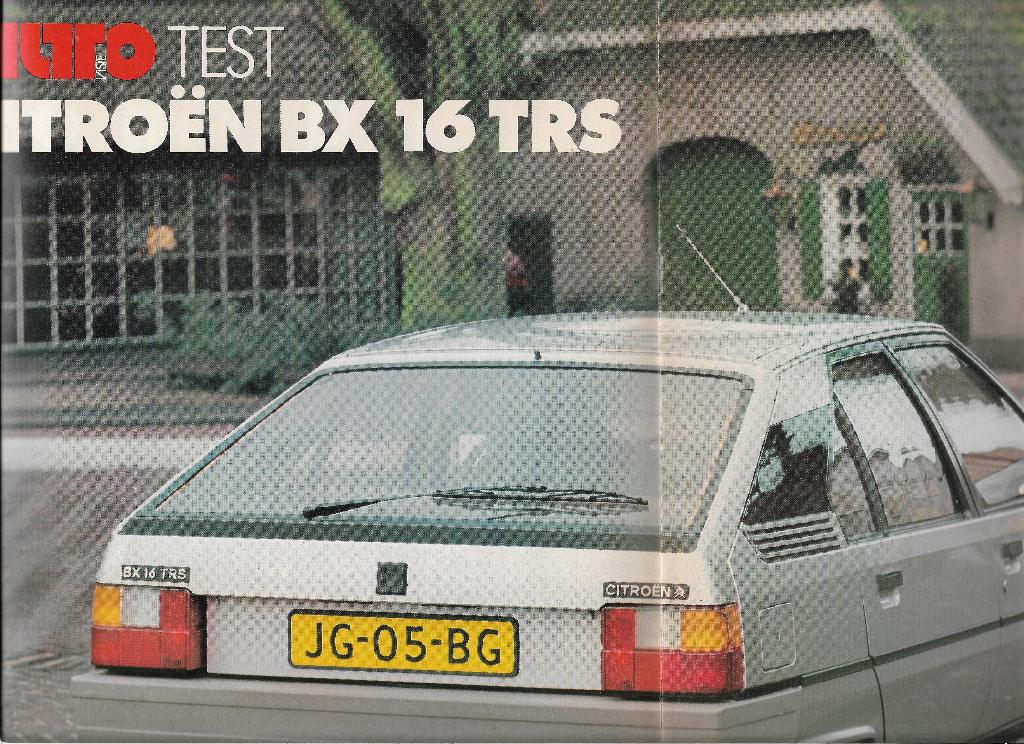 Roadtest CITROËN BX 16 TRS, Autovisie 1983., Nieuw, Ophalen of Verzenden, Autovisie, Citroën