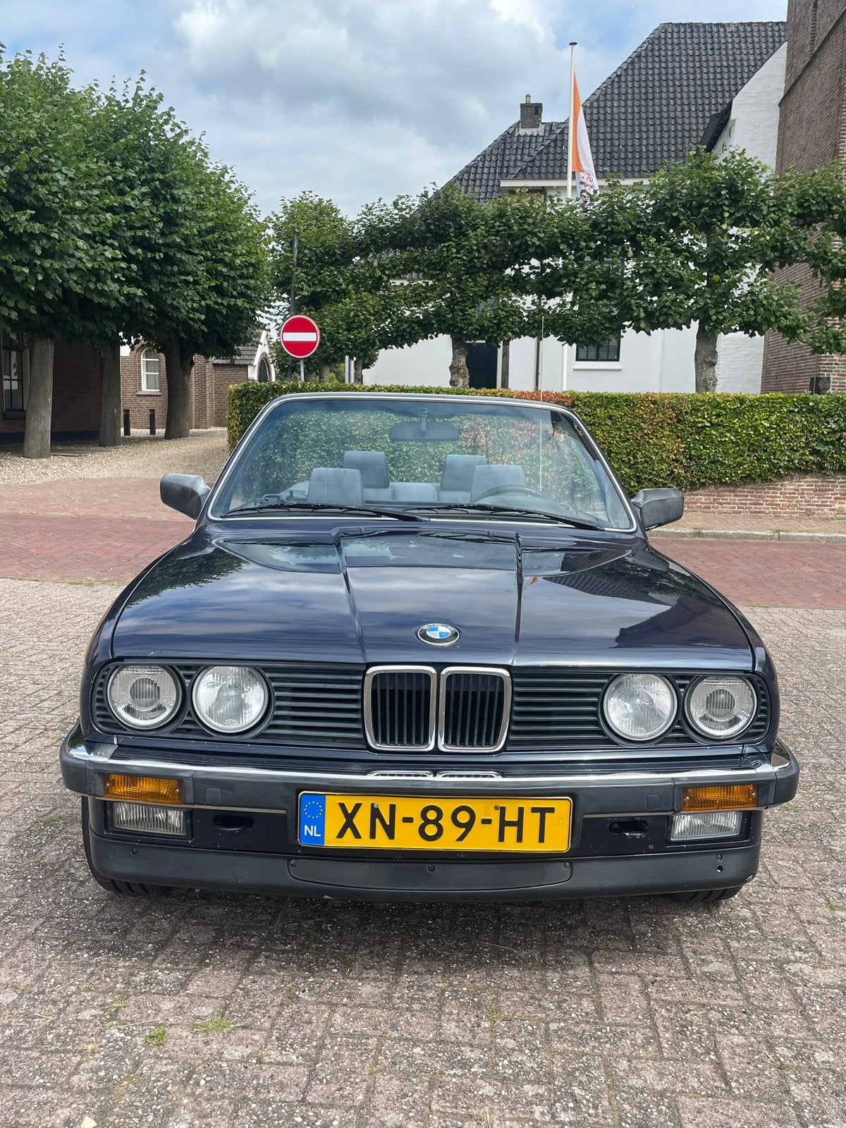 BMW 3-Serie 2.0 I 320 Cabriolet U9 1989 Blauw, Cabriolet, Blauw, Elektrische ramen, Origineel Nederlands