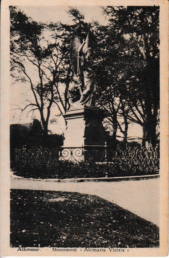 ALKMAAR - MONUMENT - ALCMARIA VICTRIX, Verzamelen, Ophalen of Verzenden, 1920 tot 1940, Gelopen, Noord-Holland