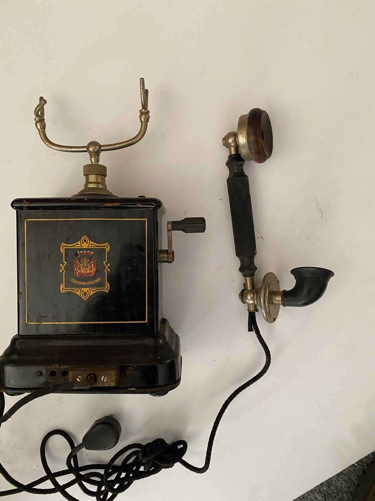 Antieke Jydsk Telefoon - Decoratief Verzamelobject, Ophalen of Verzenden, Gebruikt