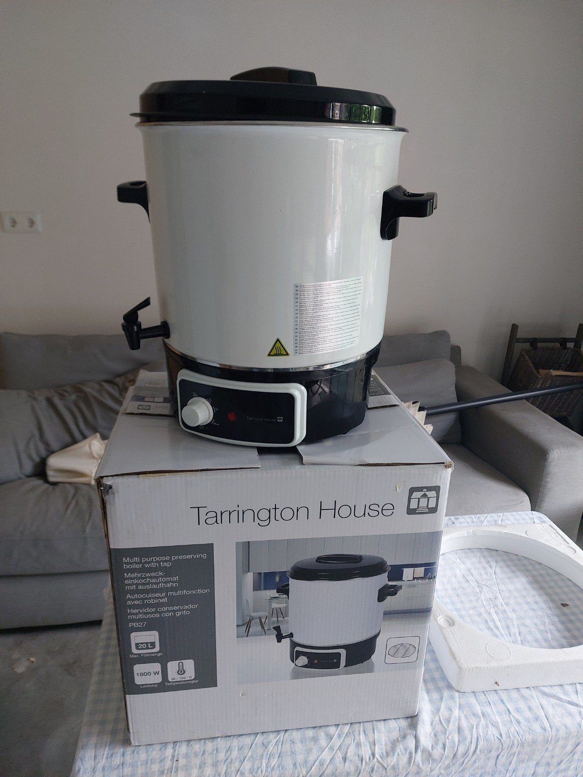 Tarrington House Warmhoudketel 20L - Nieuw in doos, Ophalen of Verzenden, Gebruikt