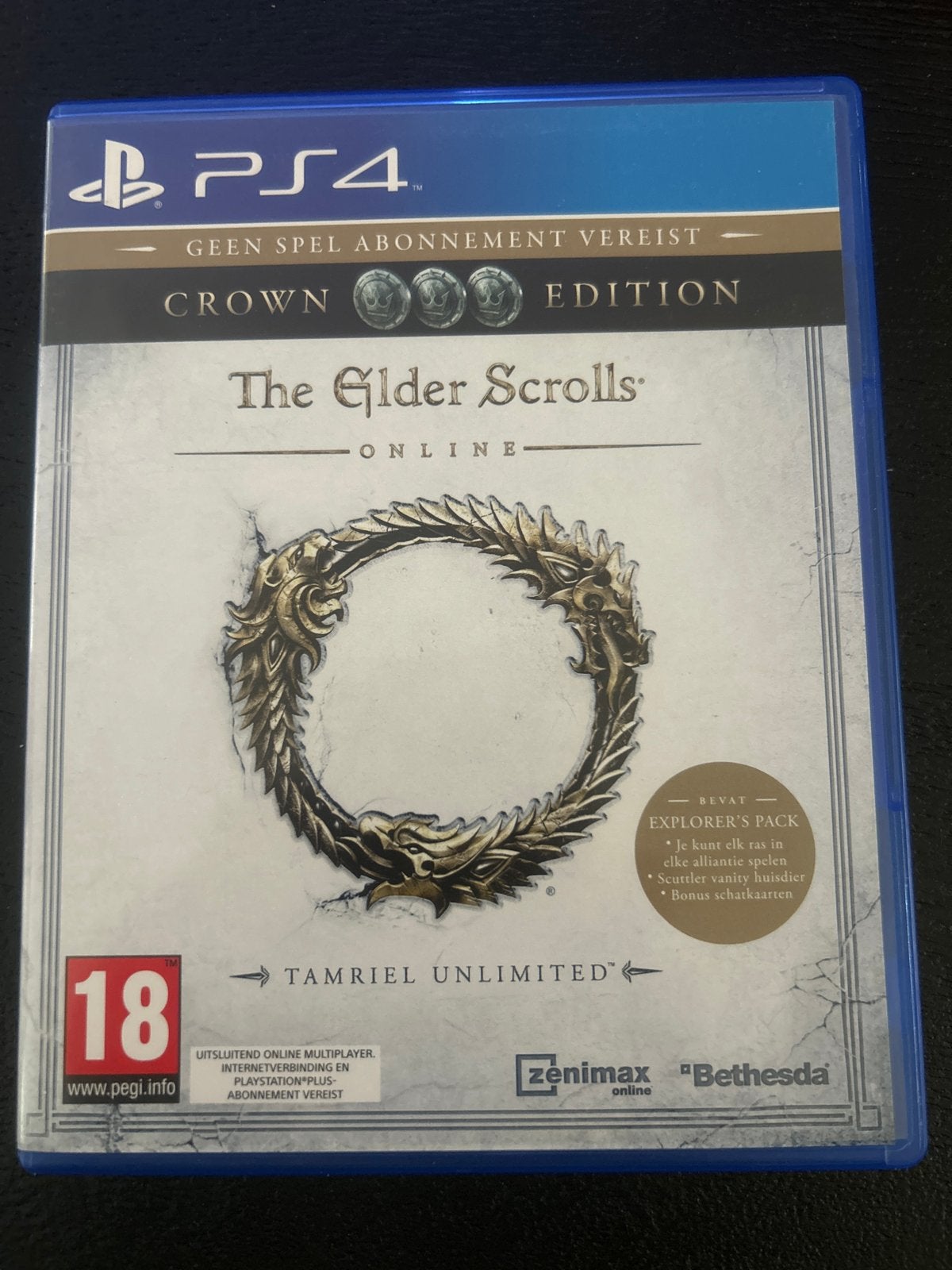 The Elder Scrolls Online: Crown Edition PS4, Spelcomputers en Games, Ophalen of Verzenden, Zo goed als nieuw, Overige kleuren