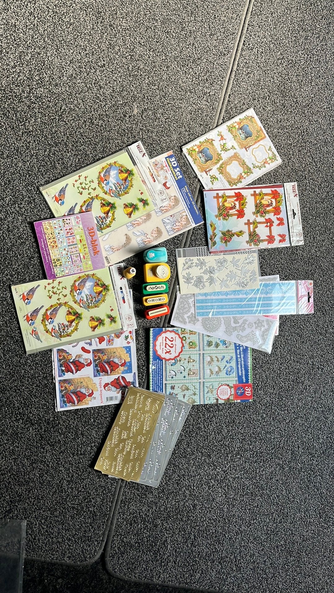 Knutselpakket kaarten maken, Hobby en Vrije tijd, Ophalen of Verzenden, Gebruikt, Kerst, Overige typen