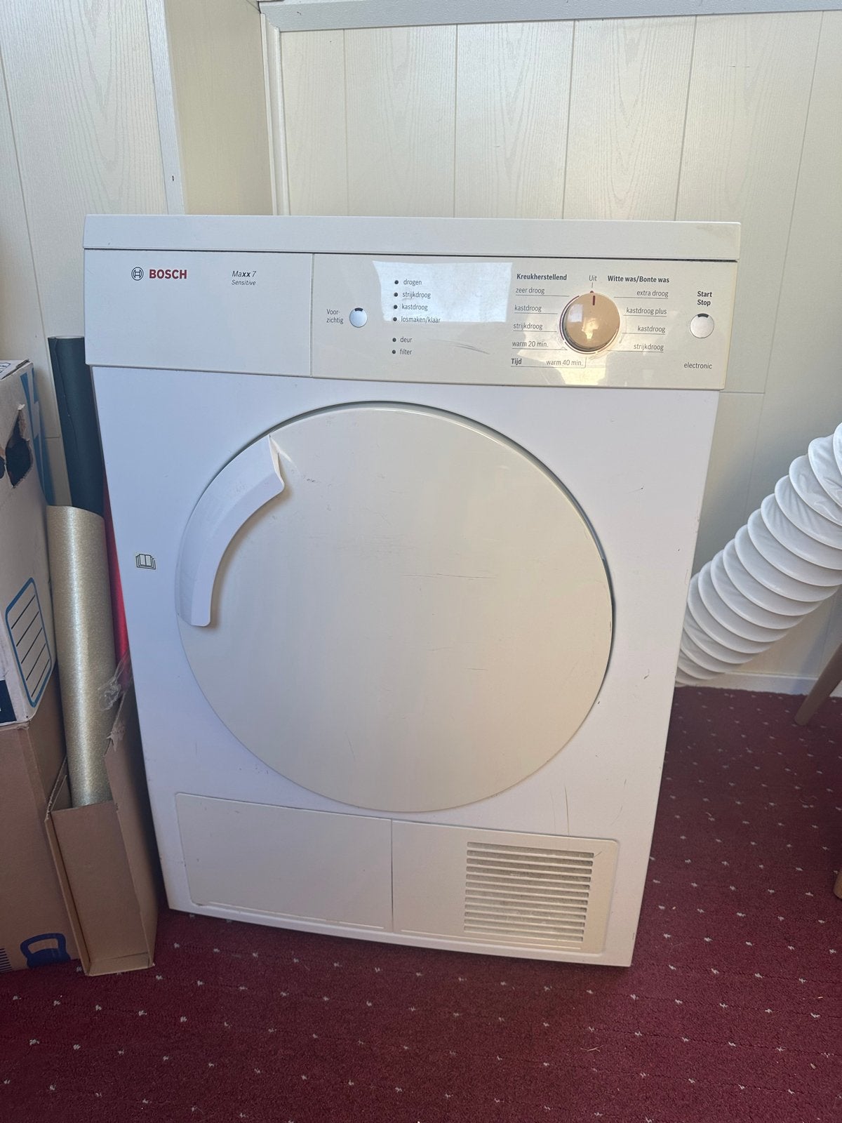 Bosch Maxx 7 Sensitive Luchtafvoer Wasdroger, Ophalen, 6 tot 8 kg, Gebruikt, Luchtafvoer